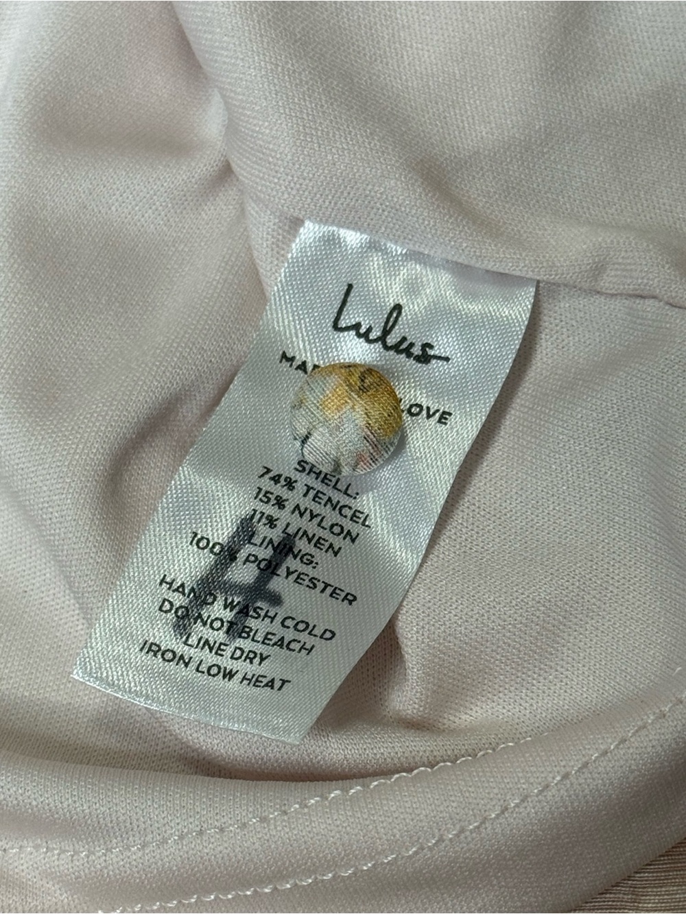 Lulu’s Easily in Love Blush Pink Floral Print Ruffled Tiered Mini Dress - Picture 8 of 8